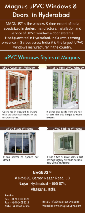 The Best uPVC Windows and Doors Manufacturers in Hyderabad