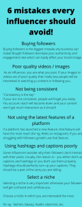 6 Basic Mistakes Every Influencers Should Avoid