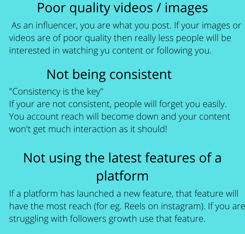 6 Basic Mistakes Every Influencers Should Avoid