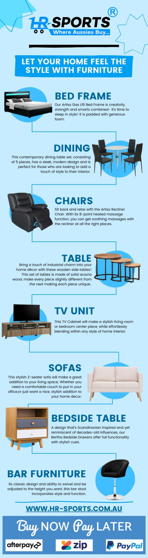 All Types of Furniture – HR Sports