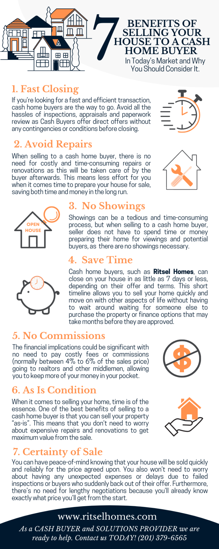 Infographics: Benefits of Selling your House to a Cash Home Buyer