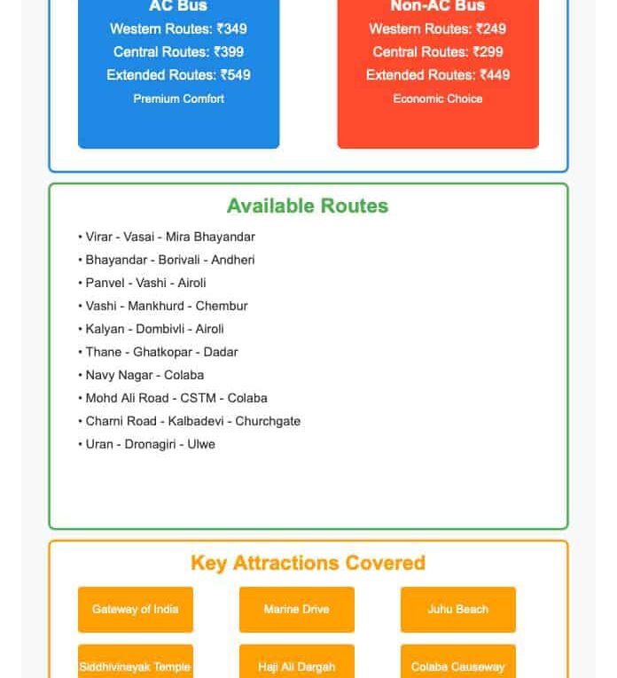 Mumbai Darshan – Renukaa Travels