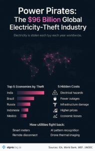 Power Pirates. The 95B Global Electricity-Theft Industry